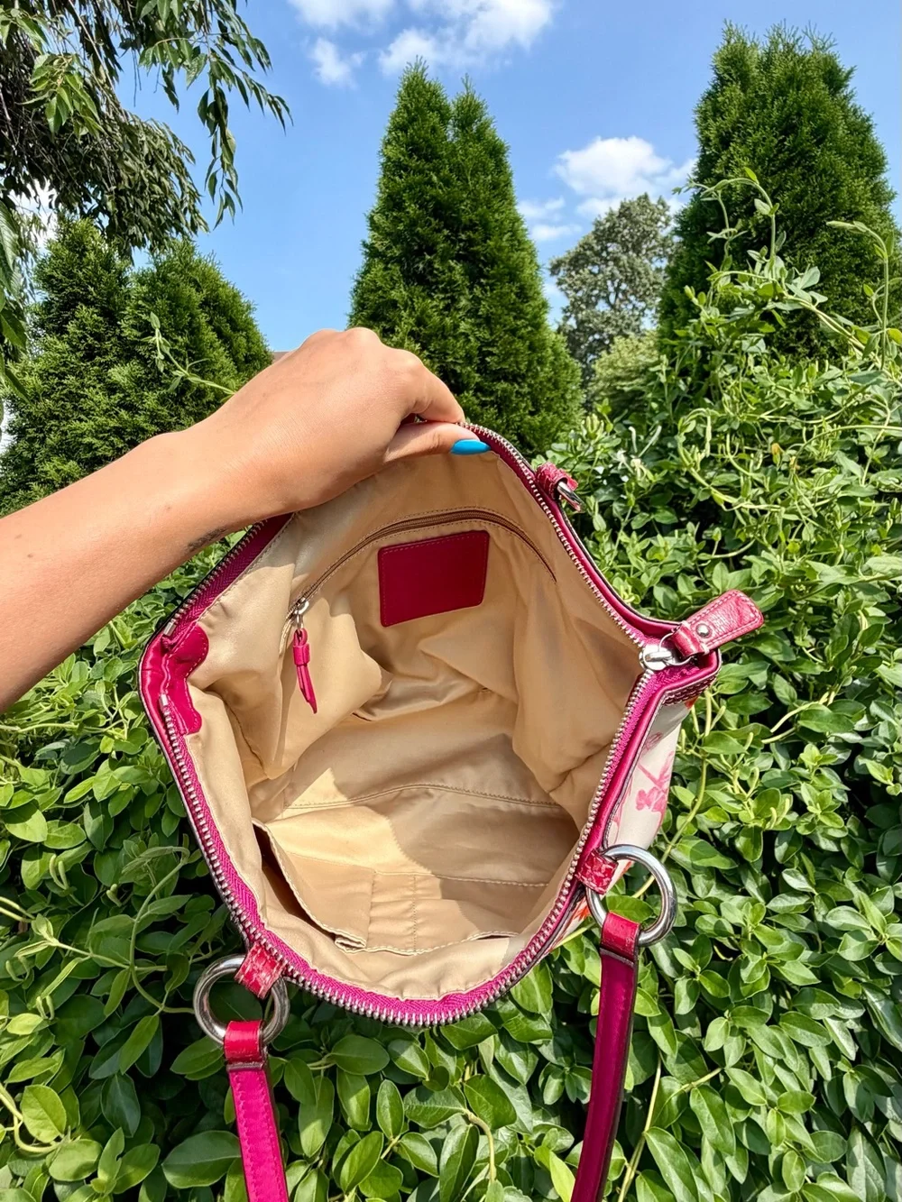 Coach colorful canvas